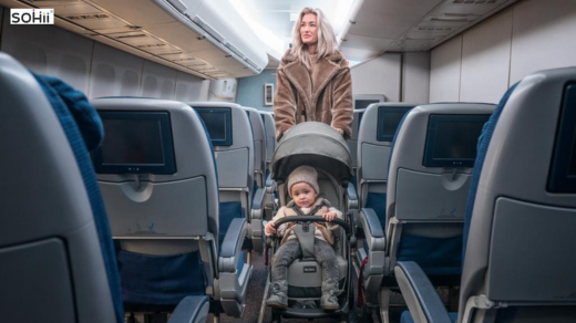 Is baby stroller allowed in flight online