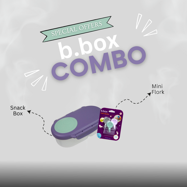 Snack Box & Mini Flork Set Purple