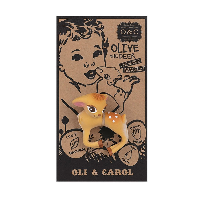 Oli & Carol Olive The Deer Bracelet Teether - Sohii India