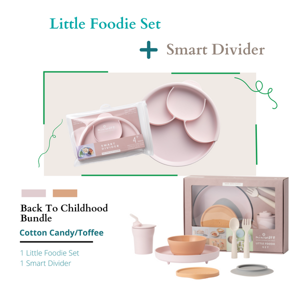 Back To Childhood Bundle Little Patissier , Little Foodie Set + Smart Divider Cotton Candy