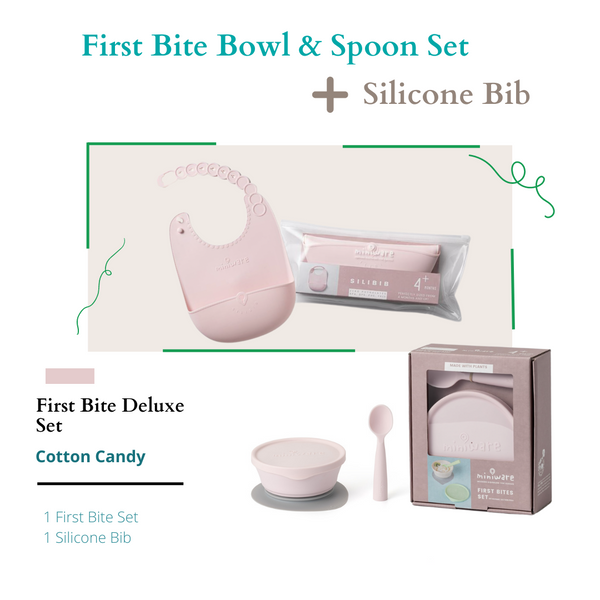First Bite Deluxe Combo First Bite + Silibib Cotton Candy