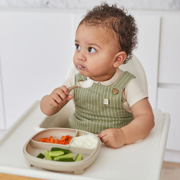 2 in 1 Suction Plate - Latte Brown