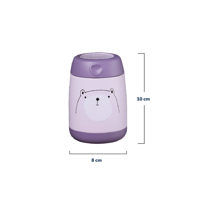 b.box Insulated Mini Food Jar 210ml Bear Hugs Purple - Sohii India