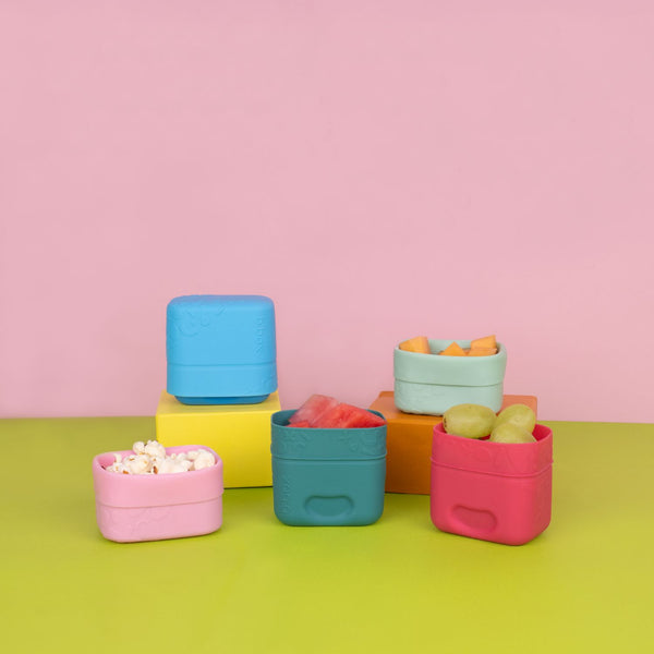 b.box Silicone Snack Cups - Forest Green