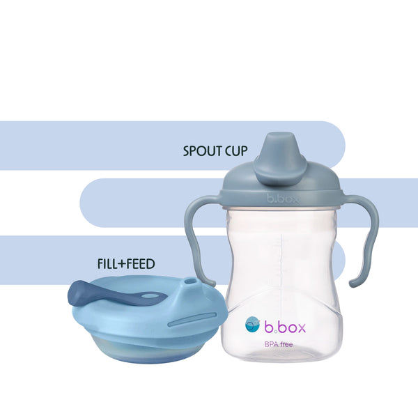 Soft Spout Cup + Fill & Feed Pouch Blue