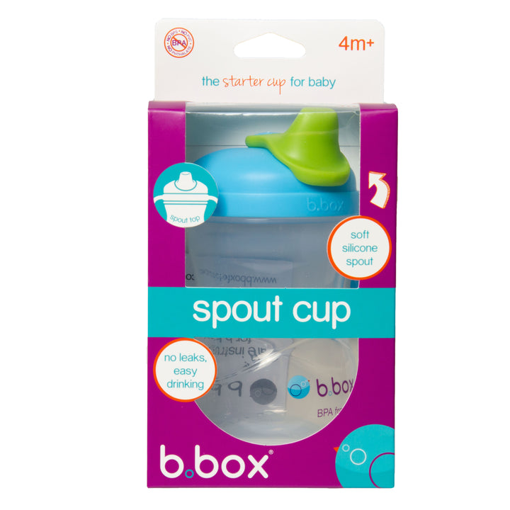 b.box Soft Spout Cup 240ml Blueberry Blue Green - Sohii India