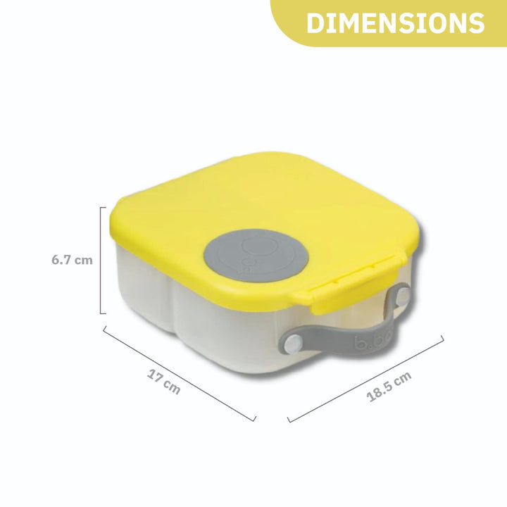 b.box Mini Lunchbox-Lemon Sherbet Yellow Grey - Sohii India