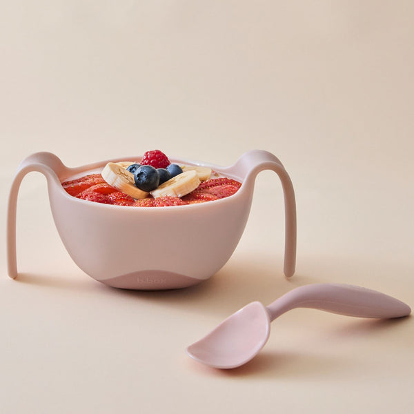 Toddler Fork & Spoon Cutlery Set Blush Pink
