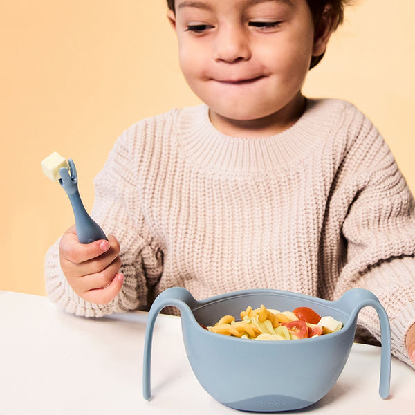 Toddler Fork & Spoon Cutlery Set Ocean Blue