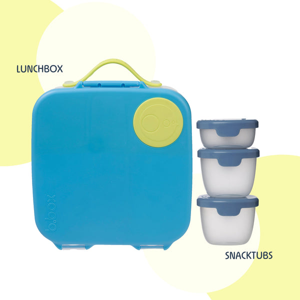 Lunchbox + Snack Tubs Blue