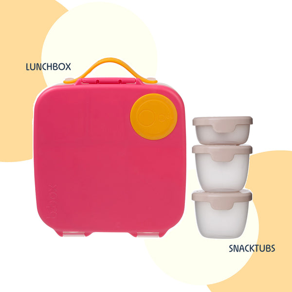Lunchbox + Snack Tubs Pink