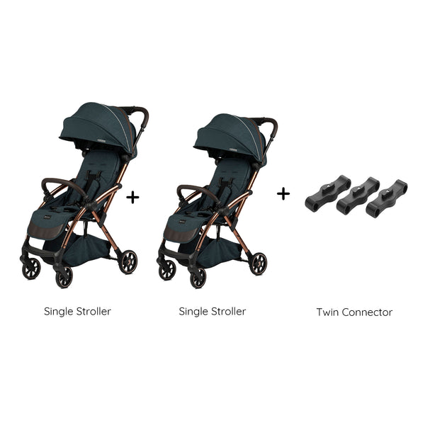Influencer Air Twin Explorer Pack - Blue Set with Twin Connector