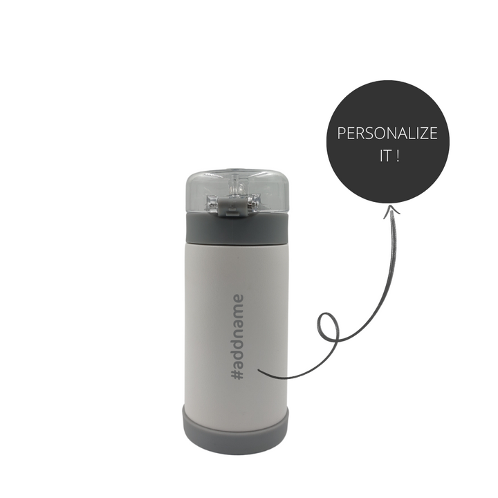 ZoLi POW SQUEAK Vacuum Insulated Straw Drink Bottle-White - Sohii India