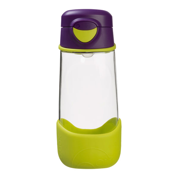 B.box Tritan Sport Spout Drink Bottle 450ml - Passion Splash Purple Green - Sohii India
