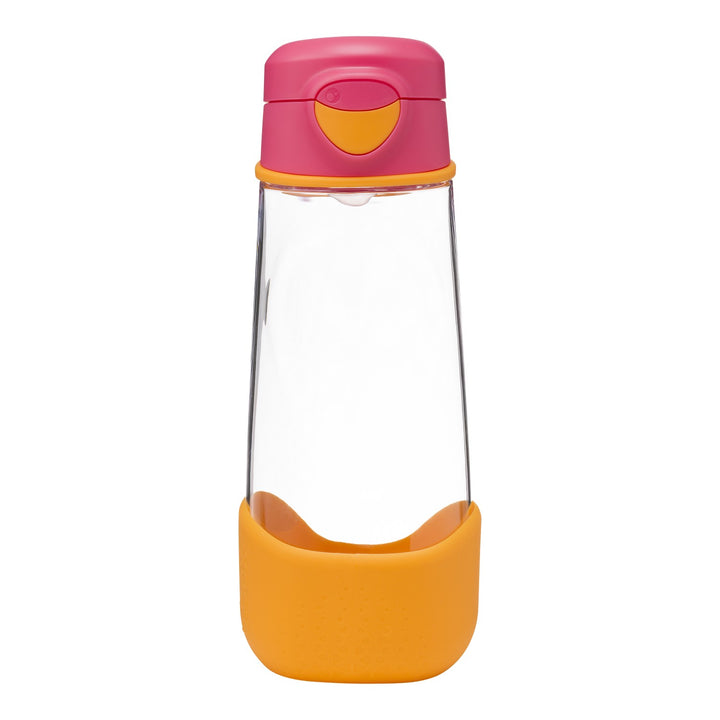 B.box Tritan Sport Spout Drink Bottle 600ml- Strawberry Shake Pink Orange - Sohii India
