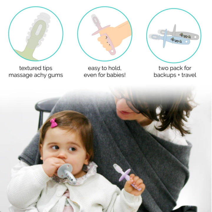 ZoLi Chubby Gummy Gum Massager Mist Blue/Ash - Sohii India