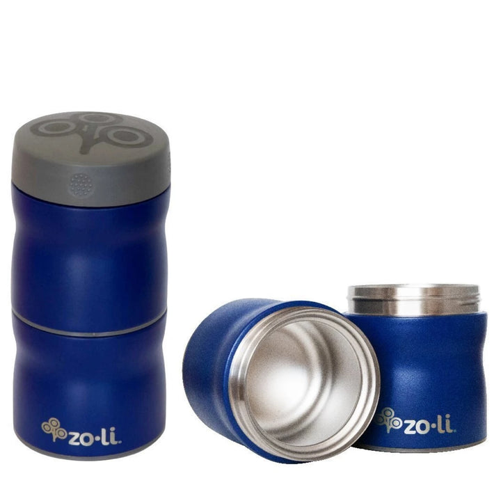 ZoLi POW THIS & THAT Stackable Stainless Steel Insulated Food Jar- Navy - Sohii India