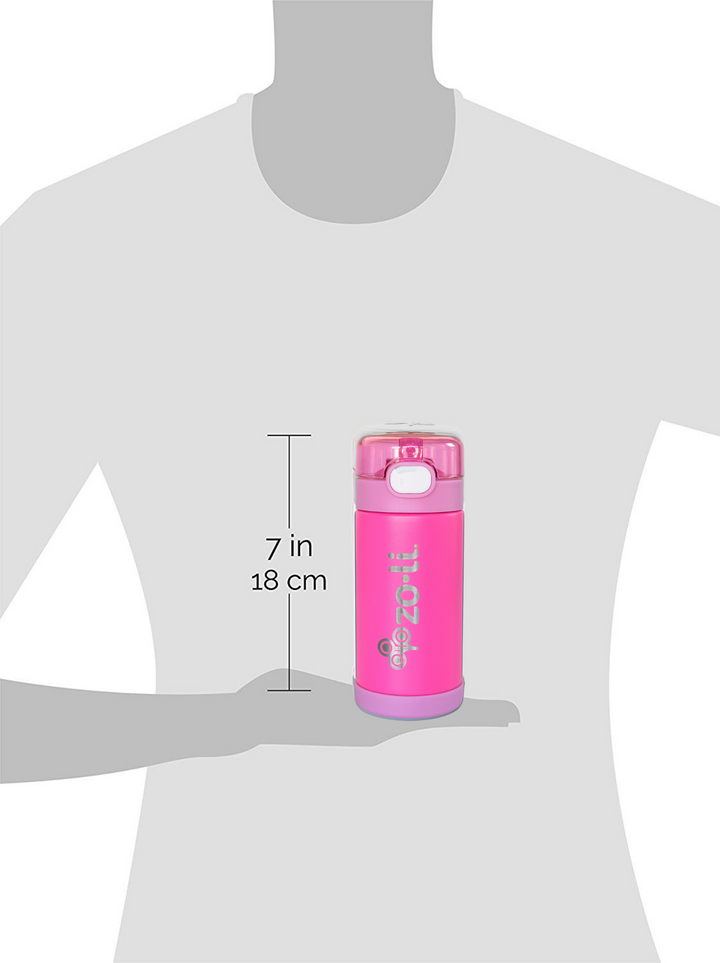 ZoLi POW SQUEAK Vacuum Insulated Straw Drink Bottle-Hot Pink - Sohii India