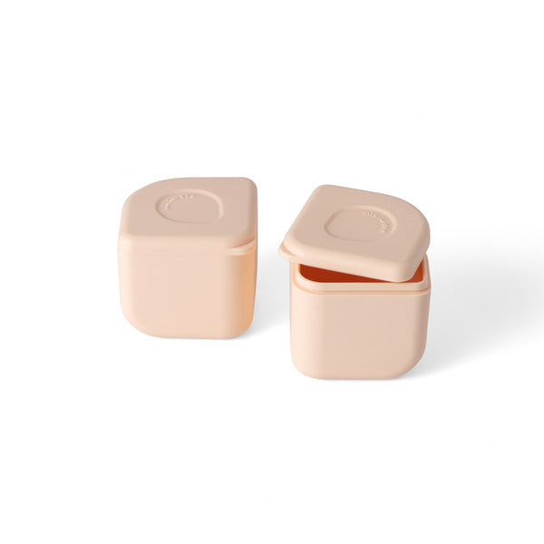 Miniware Leakproof Silipods Set of Two-Peach - Sohii India