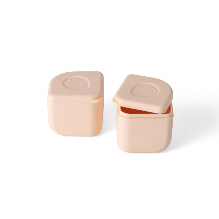 Miniware Leakproof Silipods Set of Two-Peach - Sohii India