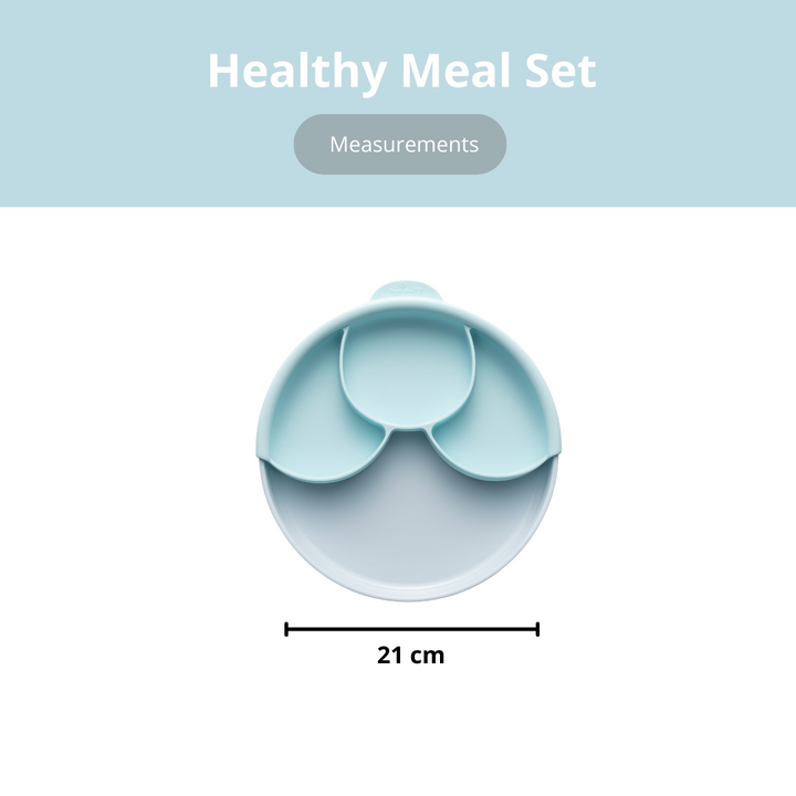 Miniware Healthy Meal Set-Aqua/Aqua - Sohii India