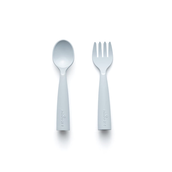Miniware My First Cutlery Fork & Spoon Set - Aqua - Sohii India