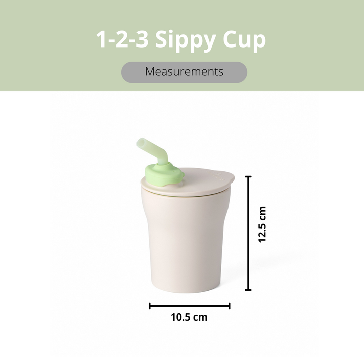 Miniware 1-2-3 Sip! Sippy Cup Vanilla/Key Lime - Sohii India