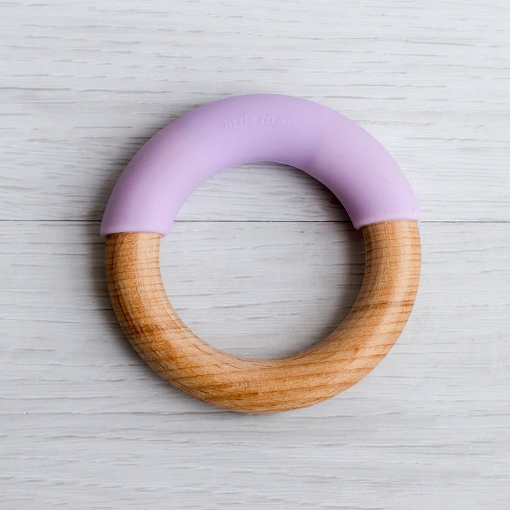 Little Rawr Wood + Silicone Simple Ring- Purple - Sohii India