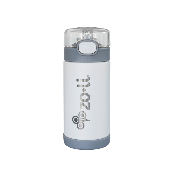 ZoLi POW SQUEAK Vacuum Insulated Straw Drink Bottle-White - Sohii India